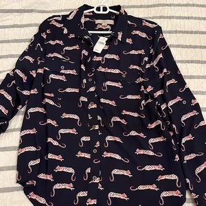 Ann Taylor loft tiger blouse